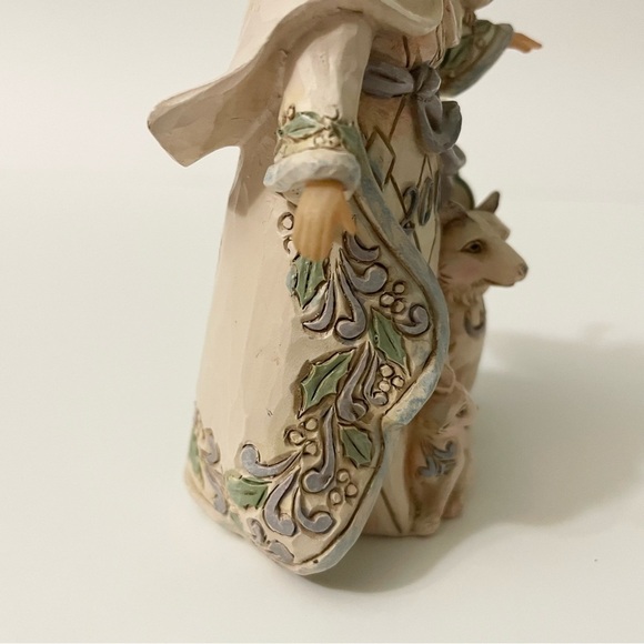 Jim Shore White Woodland 2016 Christmas Ornament Santa w/ Animals - Picture 8 of 16
